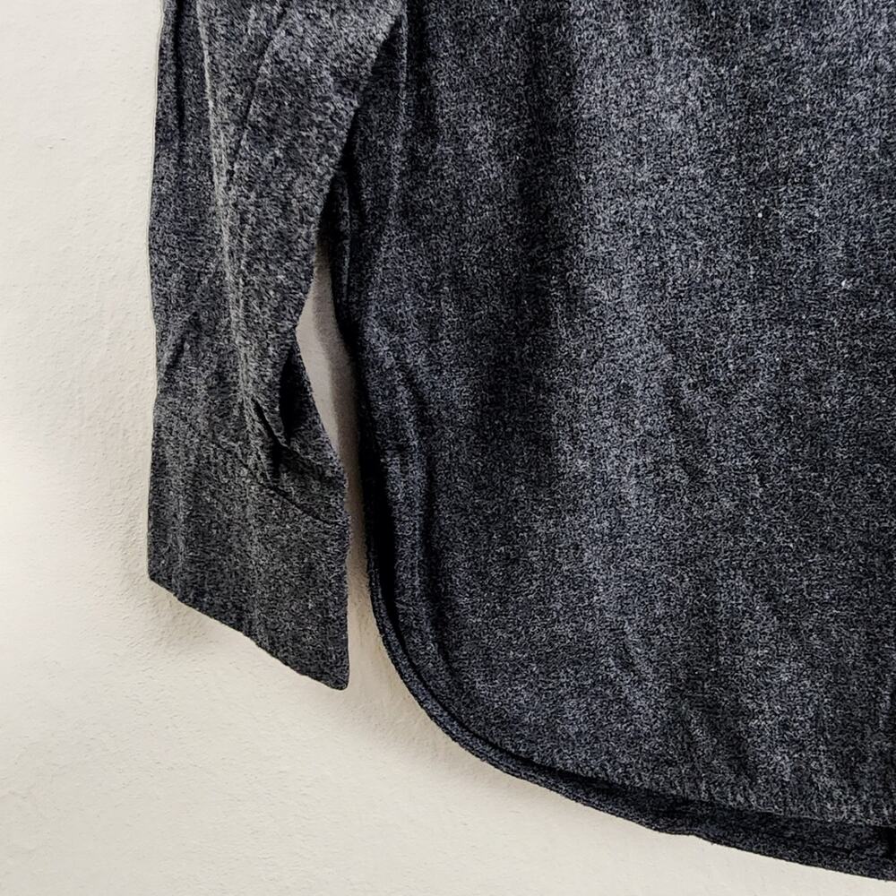 NEW Everlane Gray Flannel Oversized Organic Cotton Shacket Lightweight Jacket - Picture 7 of 15